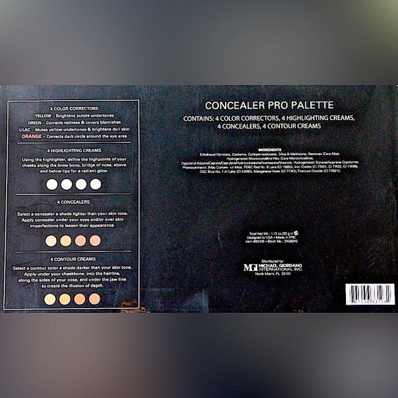 MAX STUDIO CONCEALER PRO PALETTE 16 SHADES CORRECTIONS HIGHLIGHTING CONCEALER - Picture 3 of 6